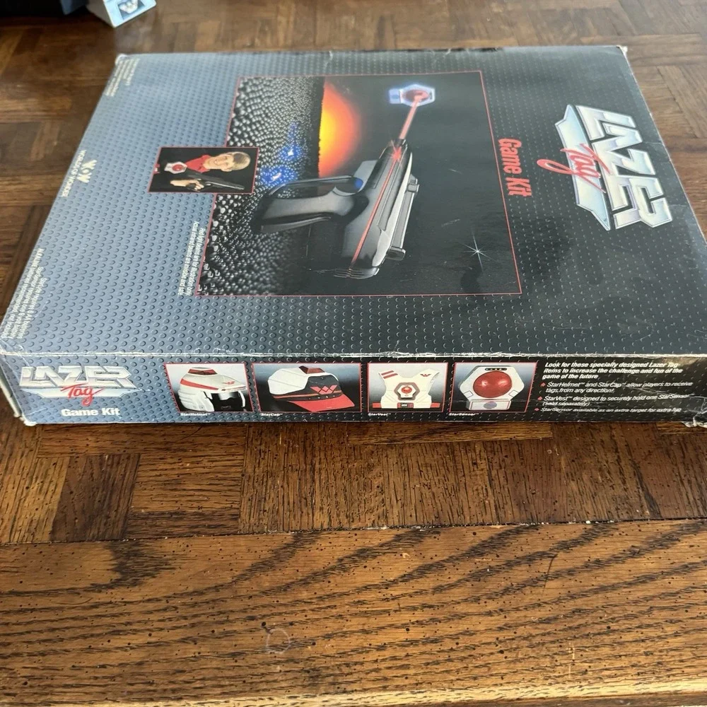 1986 Worlds of Wonder Lazer Tag Game Kit in Box Original Tested & Working
